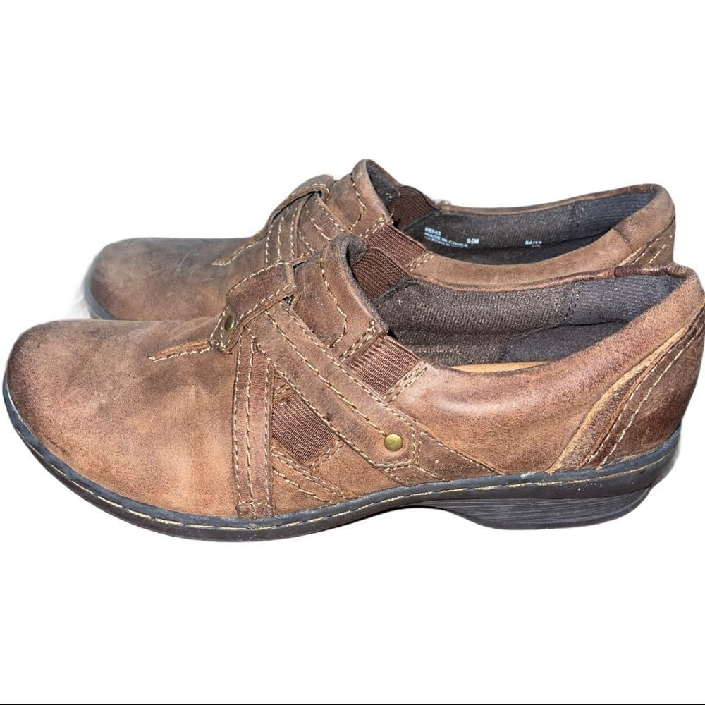 Clarks Artisan Ideo Chilly Brown Leather Strappy Loafer
